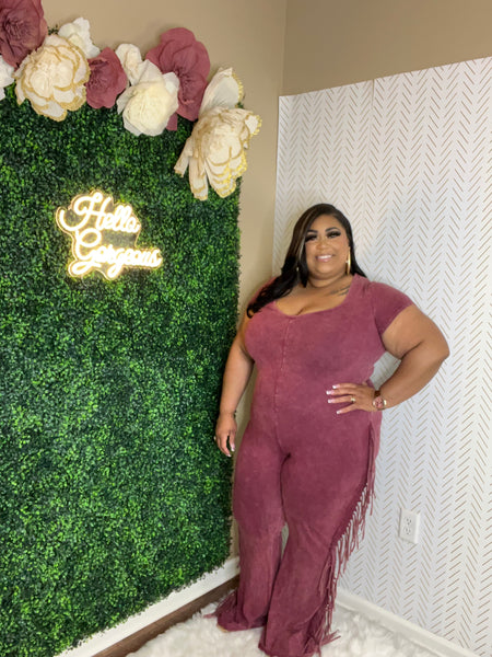 Jessica Jumpsuit [Burgundy]