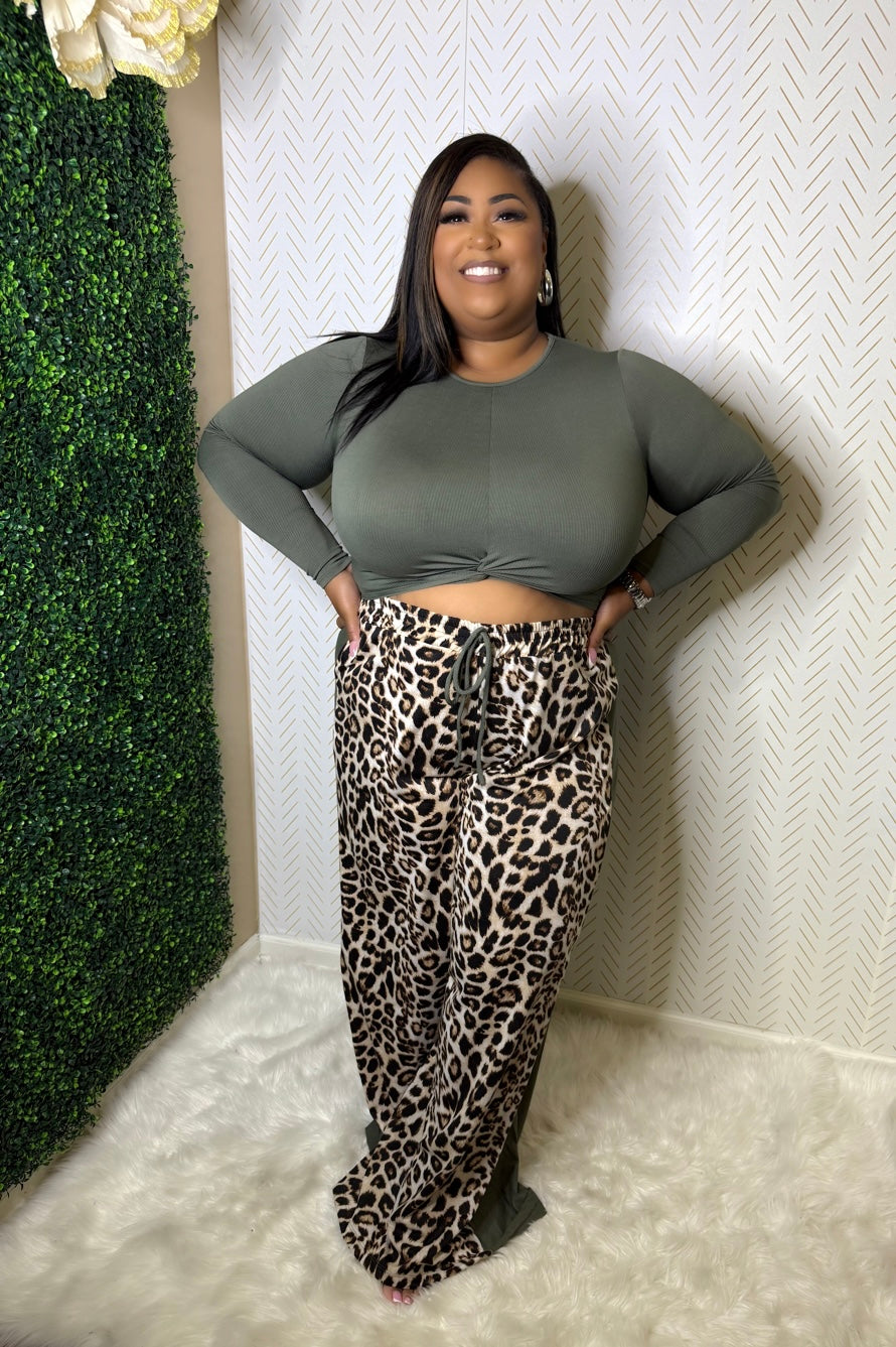Her Leopard Set {Olive}