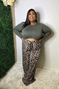 Her Leopard Set {Olive}