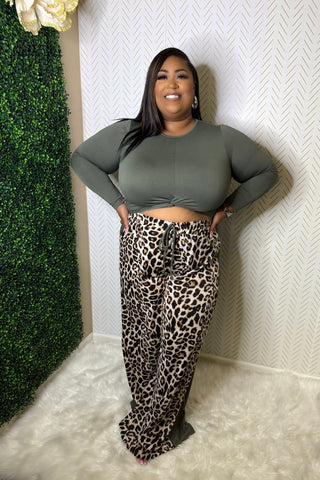 Her Leopard Set {Olive}