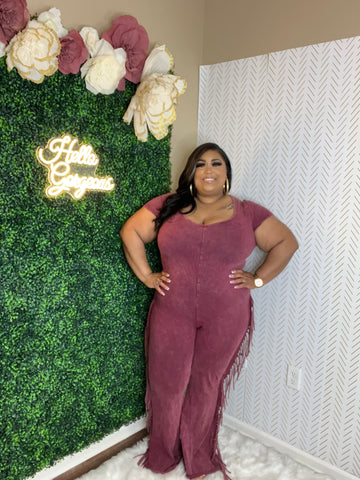 Jessica Jumpsuit [Burgundy]